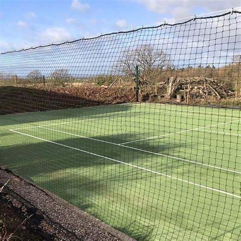 Tennis Surround Netting Posts And Tension Wire System Vermont Sports