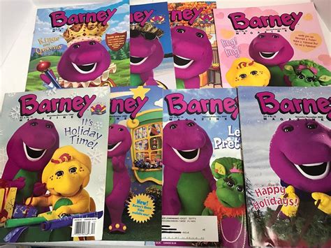 Lot Of 8 Barney Magazines Children 1999 2000 2001 1855987094
