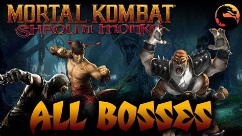 Mortal Kombat Shaolin Monks All Bosses 1080p60 Ps2 Youtube