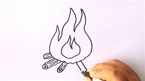 ¿cómo Dibujar Fuego 🔥 Dibujo De Fuego Paso A Paso 🔥 Youtube