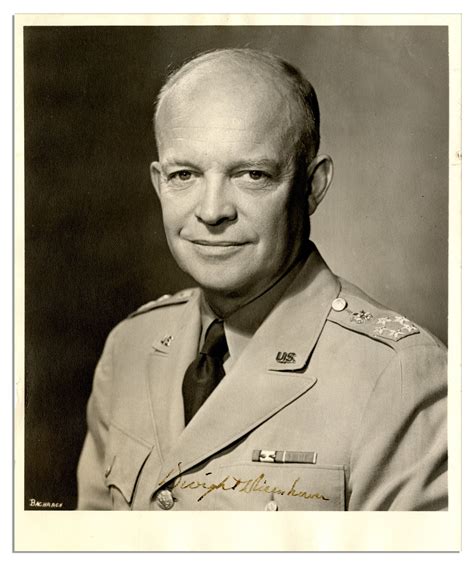 Lot Detail - General Dwight Eisenhower Signed 8'' x 9.5 ...