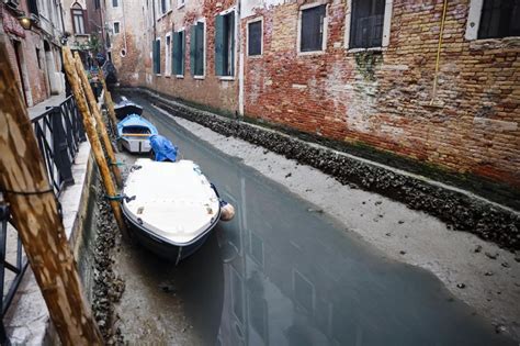 Las Impactantes Fotos De Cómo Se Están Secando Los Canales De Venecia