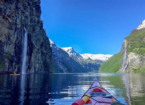 Geirangerfjord With Kayak Fjord And Coastal Cruise Hellesylt Norway