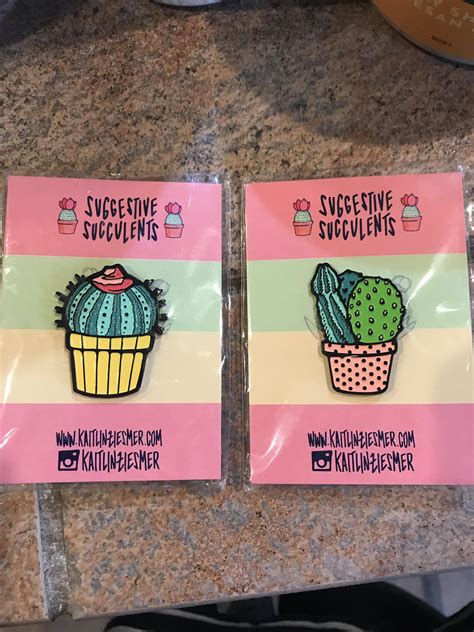 Thought You Guys Would Like My Suggestive Succulent Pins Rsucculents