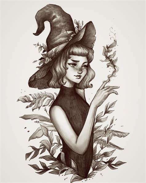 Likes Comments Jerinart Jerianieart On Instagram October Witch In The End I