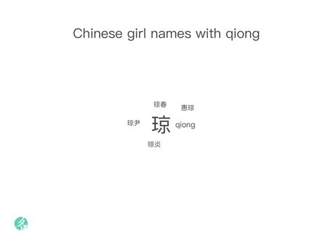 Chinese Girl Names With Qiong Chinesenametools