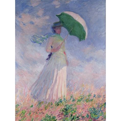 Cuadro En Canvas Claude Monet Mujer Con Sombrilla El Paseo