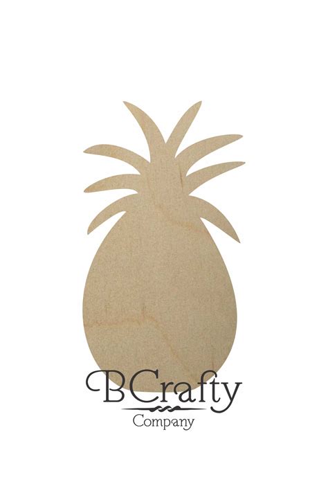 Wooden Pineapple Cutouts Wooden Pineapple Craft Shapes