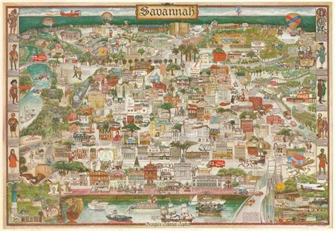 Savannah Georgias Colonial City Geographicus Rare Antique Maps