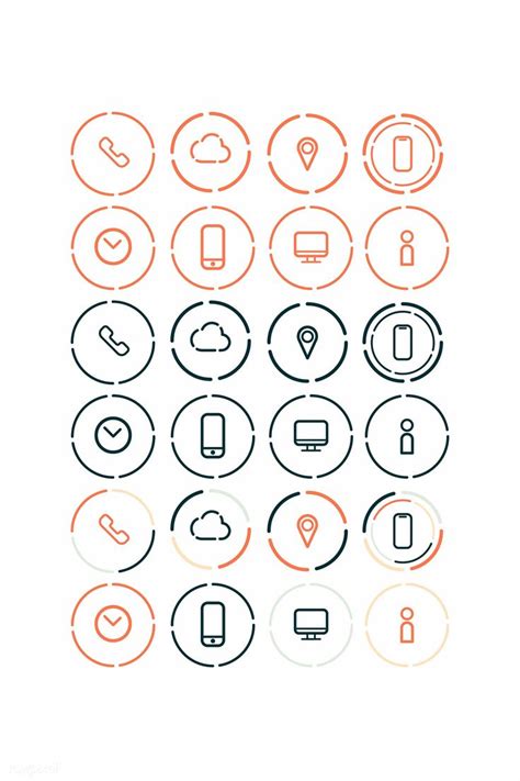 Download Premium Vector Of Computer Icons And Symbols Vector Collection