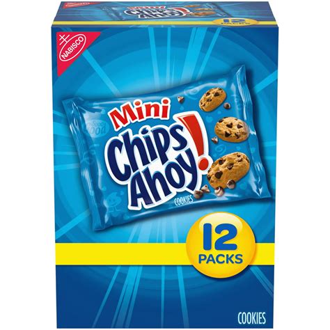 Chips Ahoy Mini Chocolate Chip Cookies 12 1 Oz Packs
