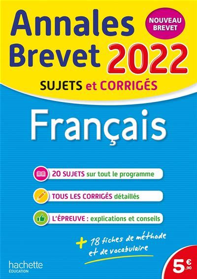 Annales Brevet 2022 Français Broché Brigitte Réauté Michèle Laskar