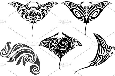 Maori Tattoo Patterns 5x Tattoo Maori Polynesian Tribal Pattern