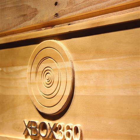 Xbox 360 Rings Wooden Sign Safespecial