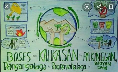 Poster Na Nagpapakita Ng Pagpapahalaga Sa Kalikasan