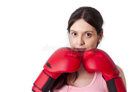 Girl With Boxing Gloves Stock Image Image Of Body Boxing 59569069