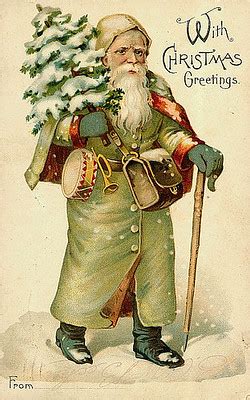 Vintage Christmas Santa Claus Postcard Free To Use In Your Flickr