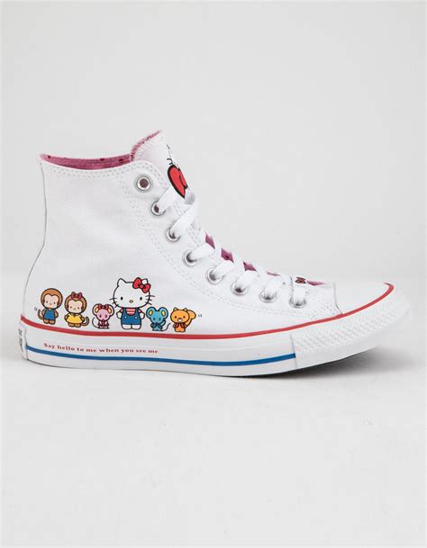 Converse Canvas X Hello Kitty Chuck Taylor All Star White And Prism Pink
