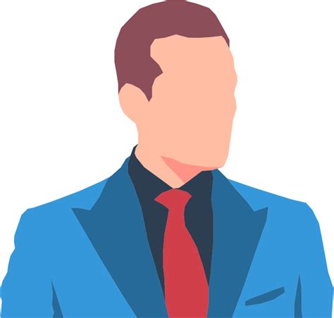 Faceless Male Avatar In Suit Openclipart