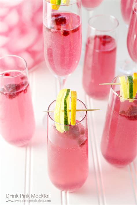 Drink Pink Mocktail Love Bakes Good Cakes