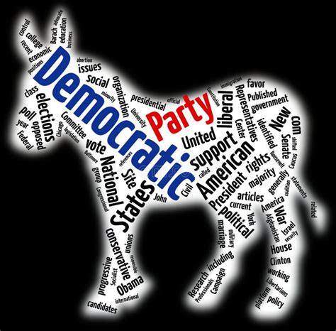 Democratic Party Logo Badge Editorial Stock Image Illustration Of