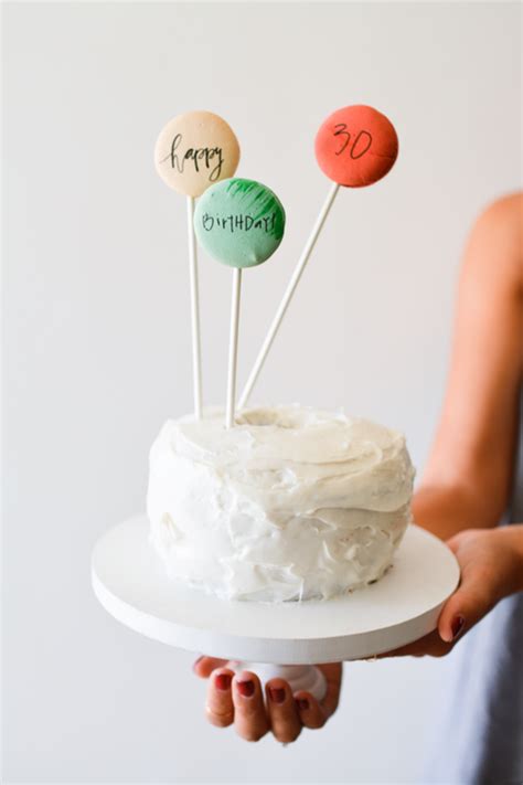 20 Simple And Chic Diy Cake Toppers For Weddings Parties Or Everyday