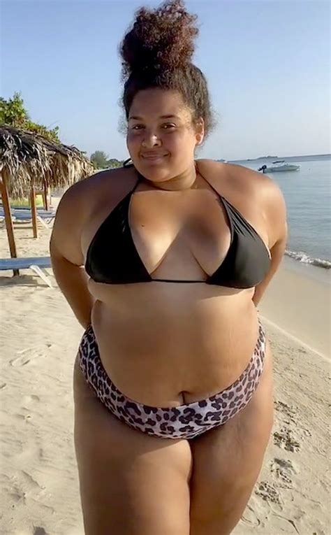 Plus Size Influencer Flaunts Booty In Thong Bikini As She Says Bye To