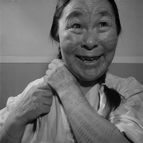 Mary Edetoak Inuit Tattoos Gallery Facial Tattoos