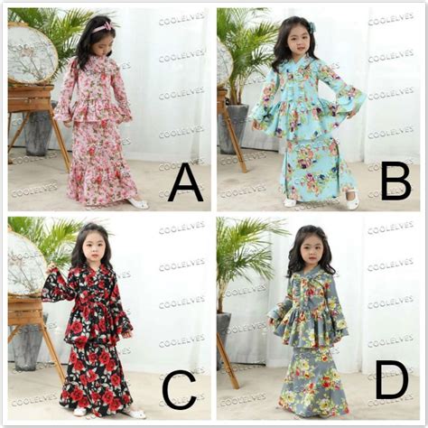 Mereka adalah pewaris masa hadapan kita. Kids Girl Baju Raya,kanak baju Melayu 2020 | Shopee Malaysia
