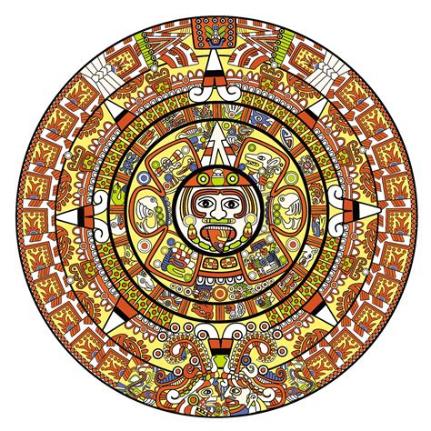 How To Draw The Mayan Calendar At How To Draw