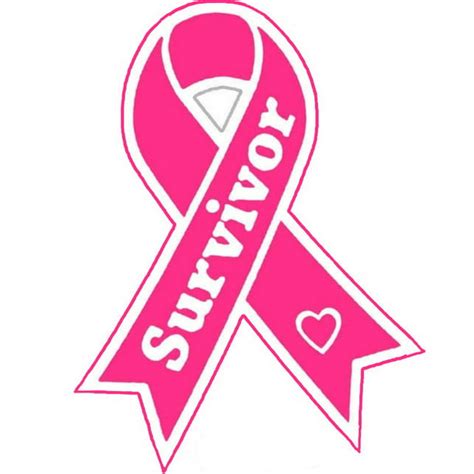 breast cancer survivor pink ribbon decorative car truck decal window sticker vinyl die cut