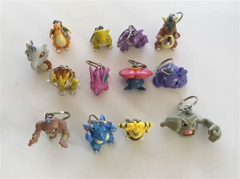 Burger King Nintendo Pokemon 1999 Collectible Keychains Mixed Lot Of