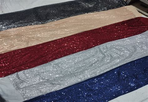 60inch Imported Lycra Sequins Fabric For Garments Rs 320 Meter ID
