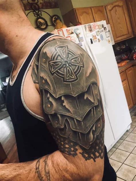 My Two Sessions To Complete Dragon Scale Armor Tattoo Shoulder