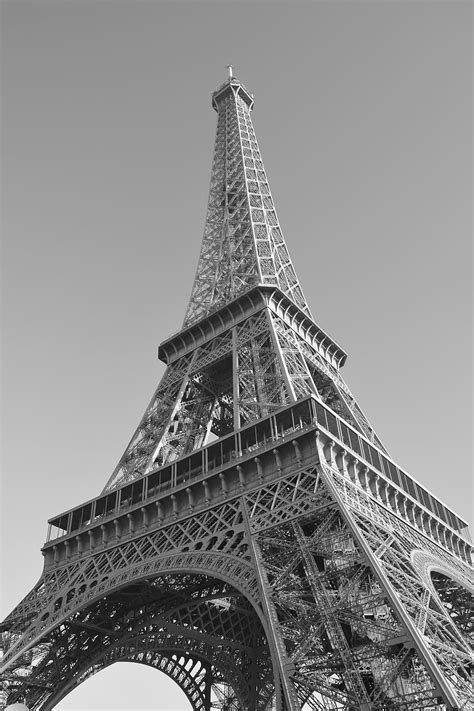 The Eiffel Tower Black And White