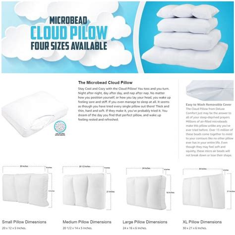Microbead Pillow Cloud Comfort Cervical Support