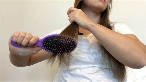 Asmr Hair Brushing In Front Of Face Youtube