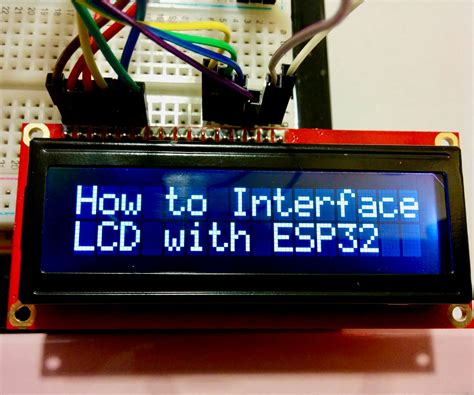 Esp32 How To Interface Lcd With Esp32 Microcontroller Development