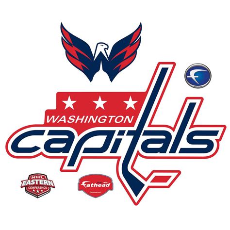 Wincraft washington capitals eagle logo flag pole and bracket set. Fathead 36 in. H x 53 in W Washington Capitals Logo Wall ...
