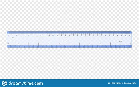 Ruler 15 Centimeters And Ruler 6 Inches Vector Illustration