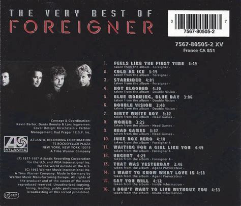 Very Best Of Foreigner Foreigner Cd Album Muziek Bol