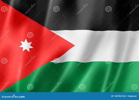 Jordanian Flag Stock Illustration Illustration Of Front 150782154
