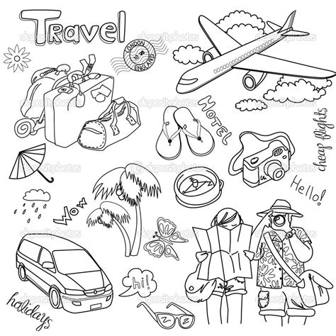 Traveling Doodle Drawings Doodle Art Travel Book Travel Journal