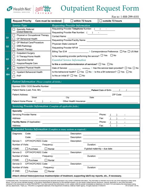 Outpatient Form Fill Out And Sign Online Dochub