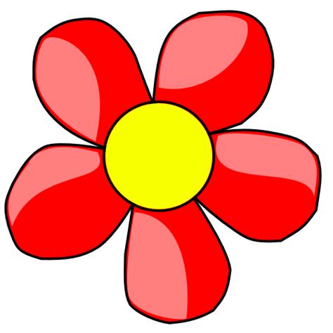 Red Flower Clip Art Clip Art Library