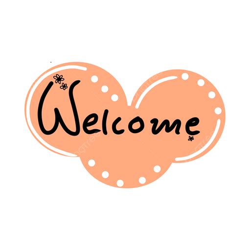 Welcome Colorful Hand Drawn Text Handwriting Word Welcome Text Hand