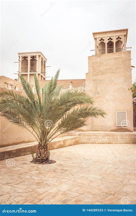 Barjeel Wind Tower In Sharjah Stock Photography