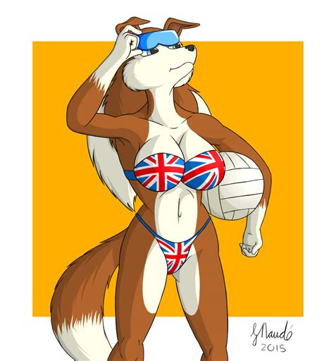 Rule 34 1girls Anthro British Female British Flag Colleen Flag Bikini Furry Road Rovers Solo