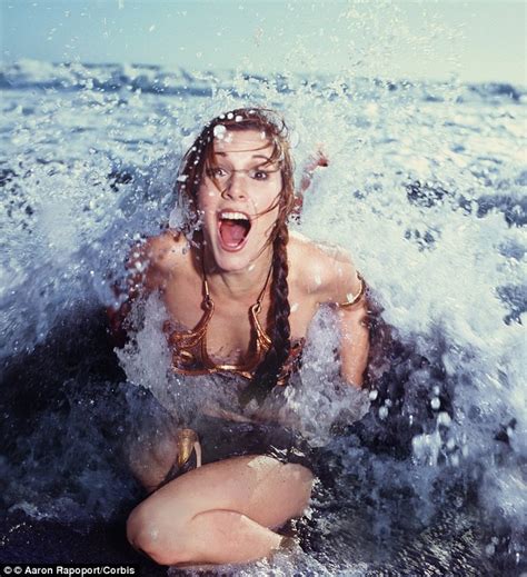Carrie Fisher Stuns In Gold Bikini From Star Wars Return Of The Jedi In Rolling Stone Shoot