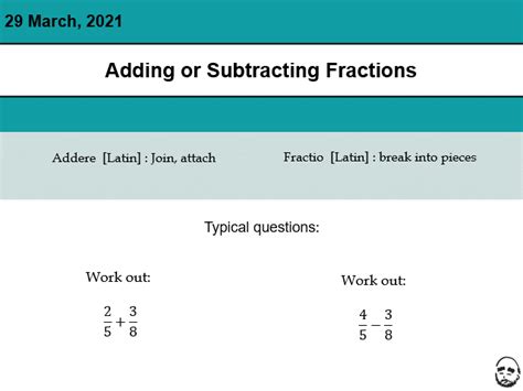 Adding And Subtracting Fractions And Mixed Numbers Teaching Resources